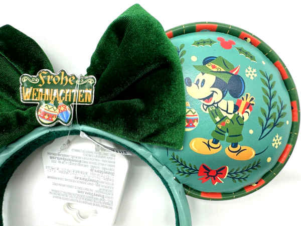 Disney EPCOT Germany Frohe Weihnachten Minnie Mouse Ears Headband Christmas NWT Sale