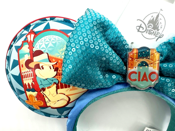 Disney Parks Epcot World Showcase Italy Ciao Mickey Minnie Mouse Ears Headband For Sale