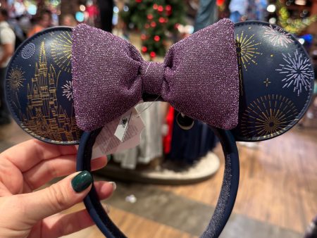 Disney Parks Cinderella Castle Fireworks Minnie Mouse Ears Headband 2025 Supply