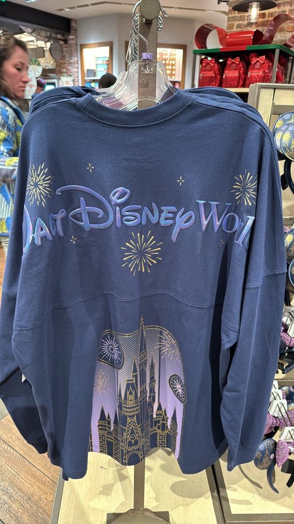 Disney Parks Cinderella Castle Spirit Jersey 2025 Fireworks Walt Disney World ADULT WDW Navy on Sale