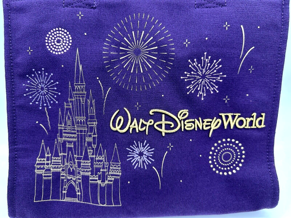 Disney Parks Walt Disney World Cinderella Castle Purple Canvas Bag NWT 2025 on Sale