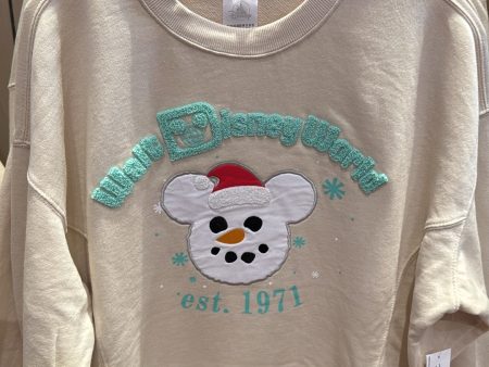 Disney Parks Snowman Crewneck Sweatshirt 2024 NWT Walt Disney World (S and 1X only) For Discount