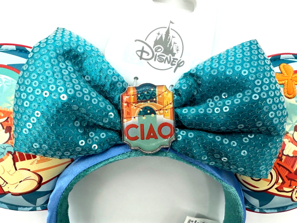 Disney Parks Epcot World Showcase Italy Ciao Mickey Minnie Mouse Ears Headband For Sale