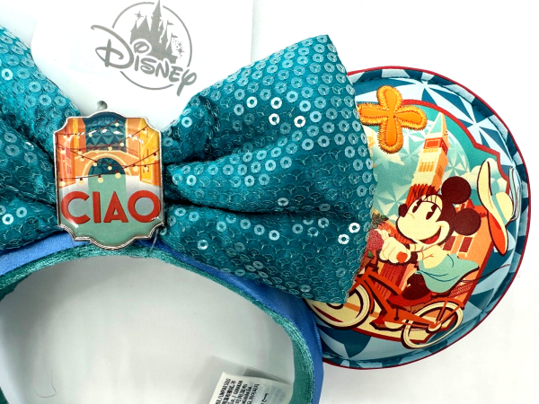 Disney Parks Epcot World Showcase Italy Ciao Mickey Minnie Mouse Ears Headband For Sale