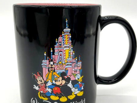 Disney Parks WDW 25th Anniversary Birthday Cake Cinderella Castle Coffee Mug Cup Online now