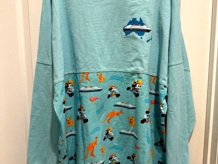 Disney Cruise Line DCL Australia Spirit Jersey Kangaroo Koala XXL 2XL Blue NWT Fashion