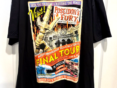 2023 Universal Studios Poseidon’s Fury Final Tour Shirt XXL Islands Adventure of Discount