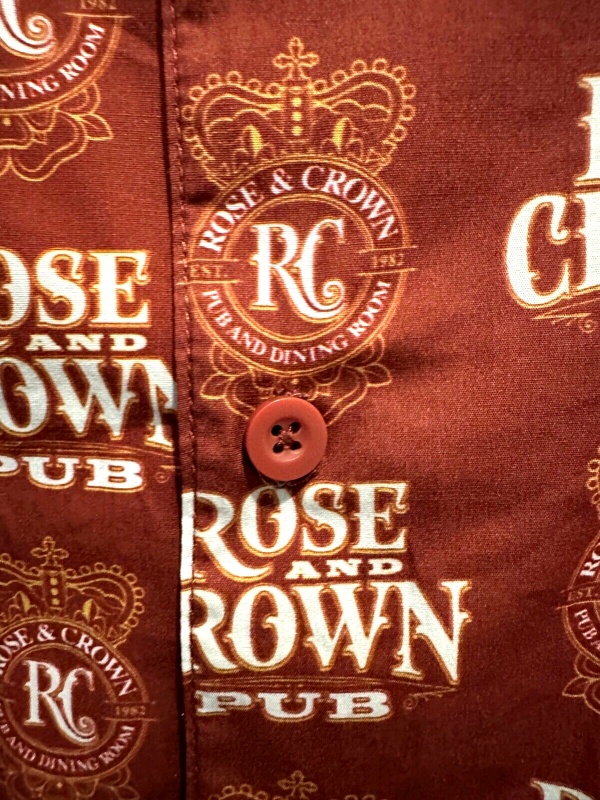 Disney Parks Epcot Rose and Crown Pub Button Up Shirt 3XL Camp United Kingdom World Showcase Online Sale