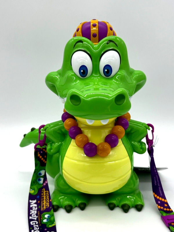 Universal Studios Mardi Gras Parade King Gator Popcorn Bucket Light Up 2024 For Sale