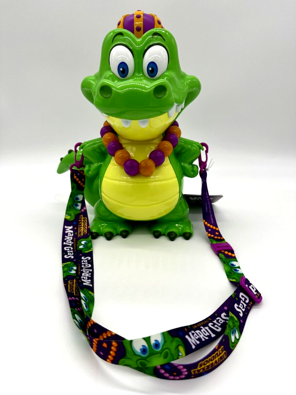 Universal Studios Mardi Gras Parade King Gator Popcorn Bucket Light Up 2024 For Sale