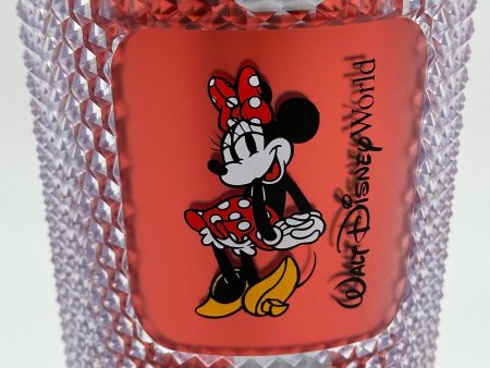 Disney Parks Starbucks WDW Minnie Mouse Polka Dot Geometric Tumbler Studded Cup For Sale