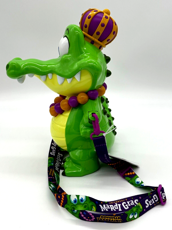 Universal Studios Mardi Gras Parade King Gator Popcorn Bucket Light Up 2024 For Sale