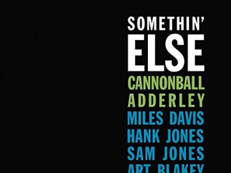 CANNONBALL ADDERLEY - SOMETHIN  ELSE (VINYL) Online now