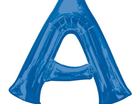 Blue Letter Minishape Foil Balloons on Sale