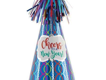 New Year  Jewel Tone Cone Hat For Cheap