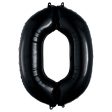 Black Number SuperShape Foil Balloons on Sale