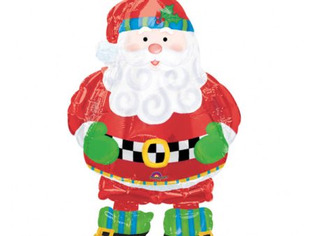 Whimsical Santa Airwalker Balloon 37in Online now