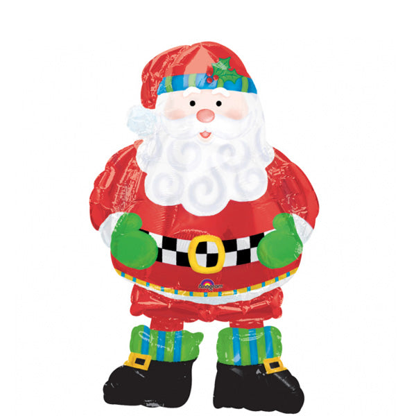 Whimsical Santa Airwalker Balloon 37in Online now