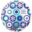 Winter Wishes Snowflakes Foil Balloon 18in For Cheap