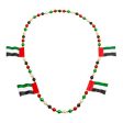 UAE Flag Bead Necklace 38.6 in (98 cm) Online Sale