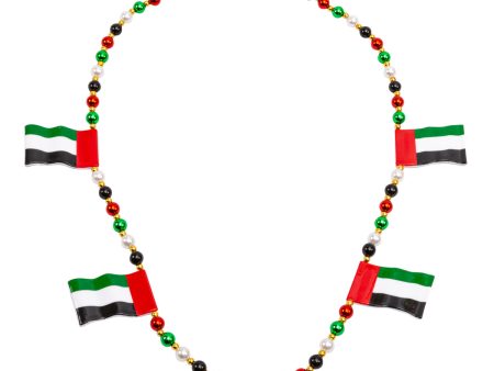 UAE Flag Bead Necklace 38.6 in (98 cm) Online Sale