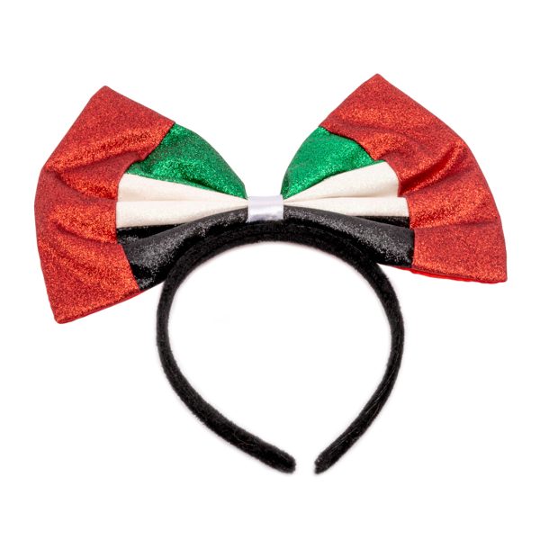 UAE Jumbo Bow Headband- Glitter 8in x9in Online