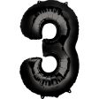 Black Number SuperShape Foil Balloons on Sale