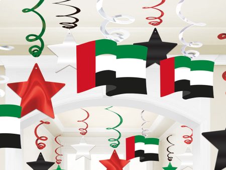 UAE Swirl Decorations Pack 20pcs For Sale