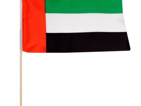 UAE Flag with Rod 17.7 x 35.5 inch (45 x 90 cm) Cheap